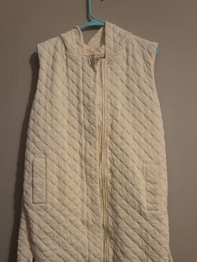 Mono B Longline Quilted Vest